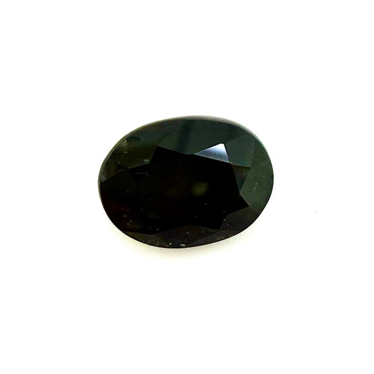 Very Dark Green Sapphire Oval 5.1 Ct