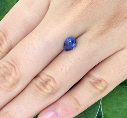 Cornflower Blue Kyanite Pear 0.93 Ct