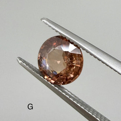 Peach-Pink Hues Zircon Lot Round 9.39 Ct