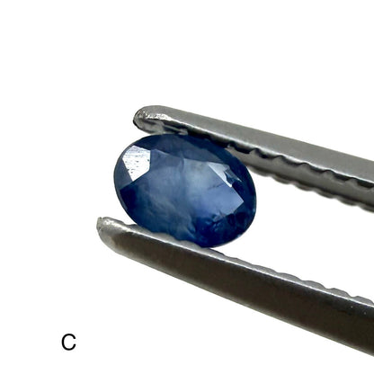 Multi-Blue Hues Sapphire Lot Oval 34.6 Ct
