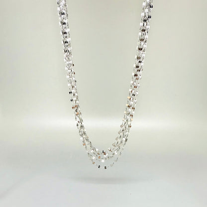 45 cm stainless steel chain with polished finish, elegant and durable, ideal for pairing with gemstone pendants.