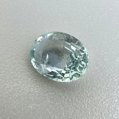 Bi-Color (Pale Green Blue) Sapphire Oval 0.96 Ct