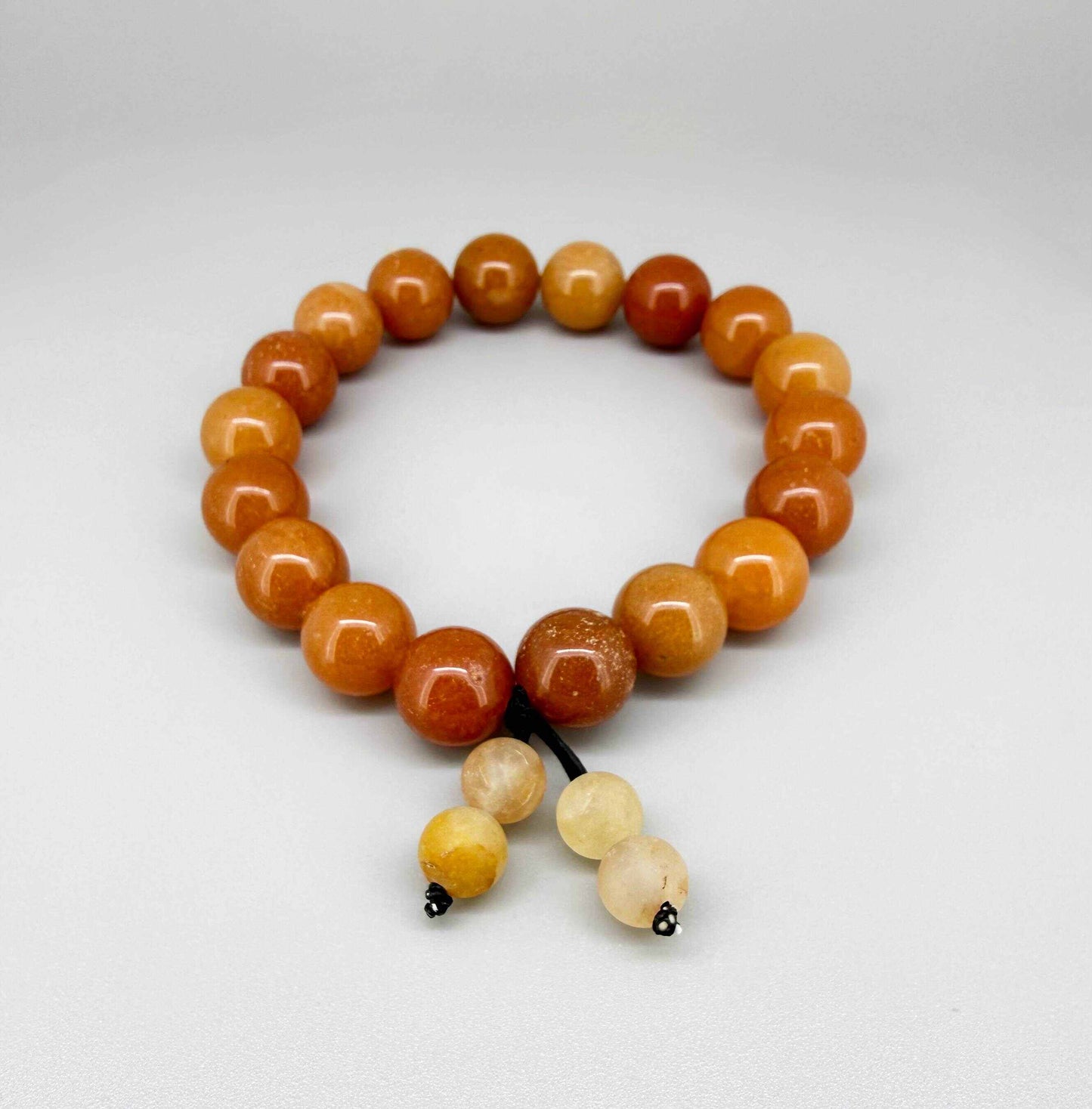 Aventurine mala bracelet made from natural aventurine beads, symbolizing optimism, opportunity, and emotional ease.