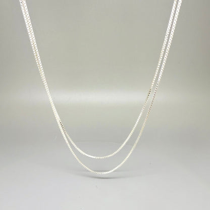 45 cm stainless steel chain with polished finish, elegant and durable, ideal for pairing with gemstone pendants