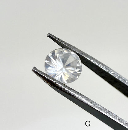 Multi-Color (Pastel Blue, Yellow, White) Zircon Lot Round 7.35 Ct