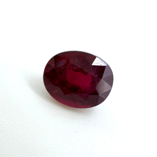 Purplish Red Ruby Oval 1.30 Ct