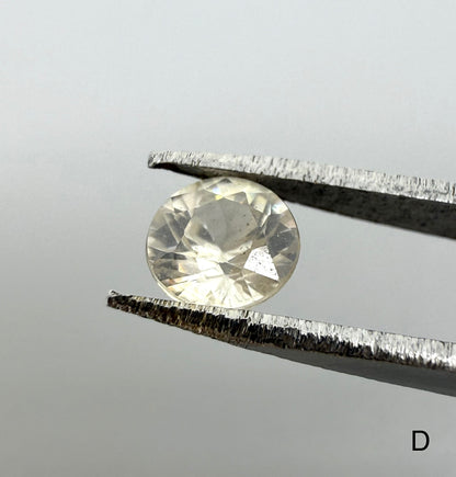 Multi-Color (Pastel Blue, Yellow, White) Zircon Lot Round 7.35 Ct
