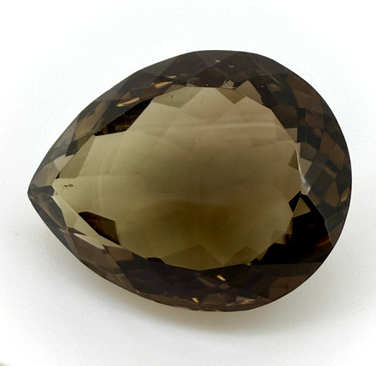 Huge Smoky Quartz Pear 95.70 Ct