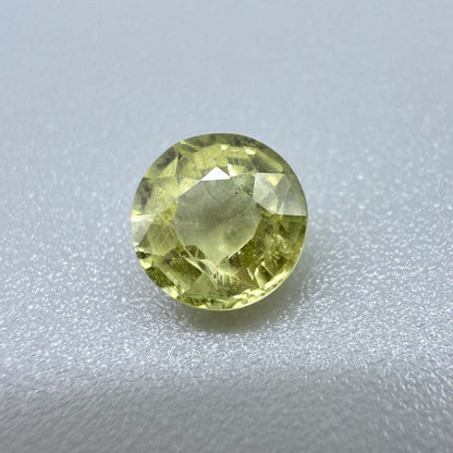 Green-Yellow Prasiolite Round 1.01 Ct