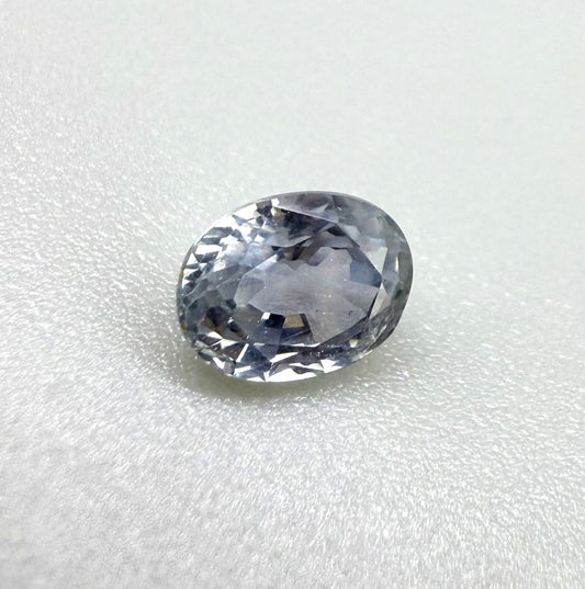 Light Blue Sapphire Oval 0.57 Ct