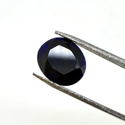 Dark Blue Sapphire Oval 1.4 Ct
