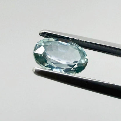 Pastel Blue Sapphire Oval 0.71 Ct
