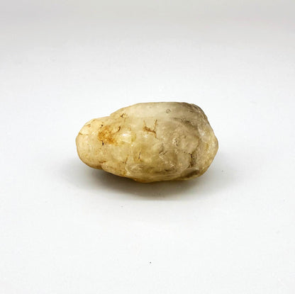 Natural champagne gold topaz rough stone, untreated milky translucent topaz in raw form