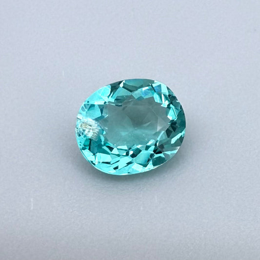Vibrant Blue Apatite Oval 0.97 Ct