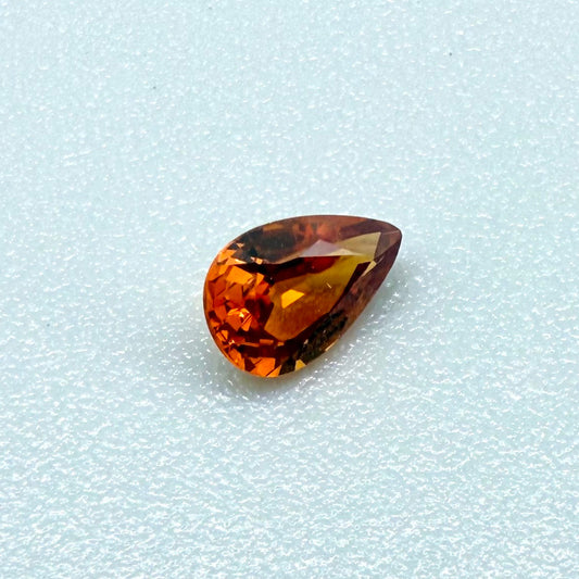 Fiery Orange Spessartine Pear 0.4 Ct