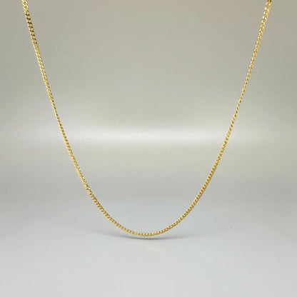 60cm gold tone stainless steel chain, polished finish, elegant and durable, perfect for pendants or layering.