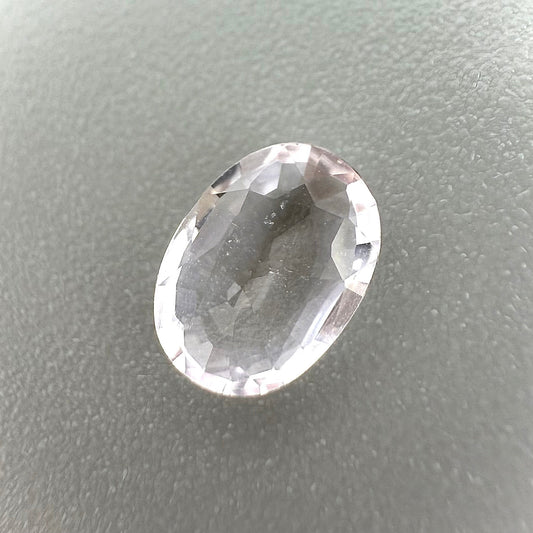 Very Pale Pink Sapphire Oval 0.65 Ct