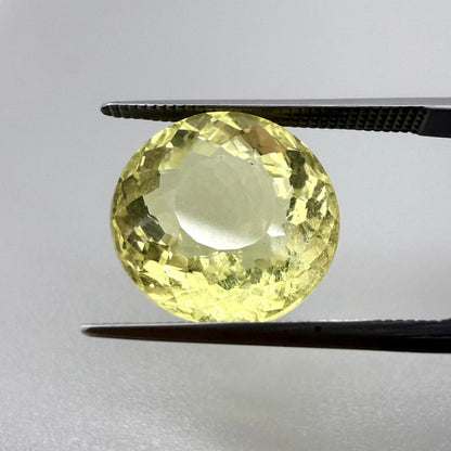 Lemon Quartz Round 10.39 Ct