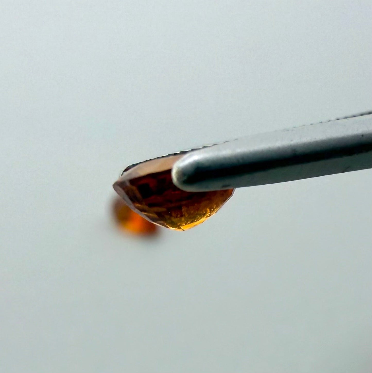 Fiery Orange Spessartine Set Pear 0.89 Ct