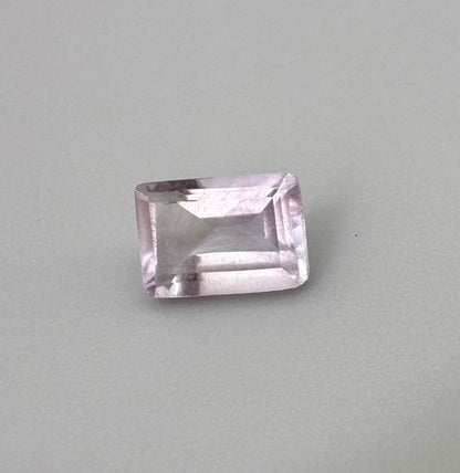 Very Pale Purple Amethyst Rectangular  0.78 Ct