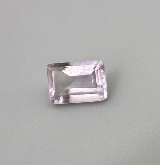 Very Pale Purple Amethyst Rectangular  0.78 Ct