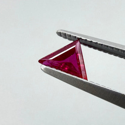 Pink-Red Ruby Triangle 0.33 Ct