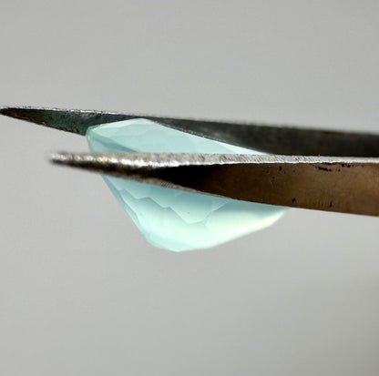 Turquoise Hues Chalcedony Pendeloque 3.98 Ct