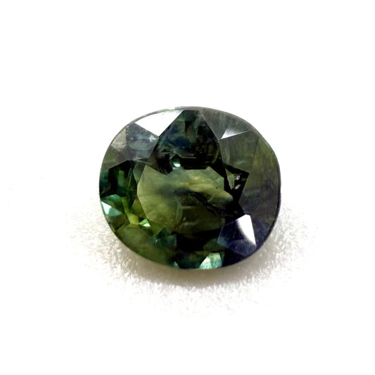 Bi-Color (Green Blue) Sapphire Oval 1.46 Ct