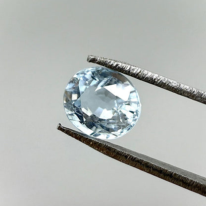 Pale Blue Aquamarine Oval 0.78 Cts