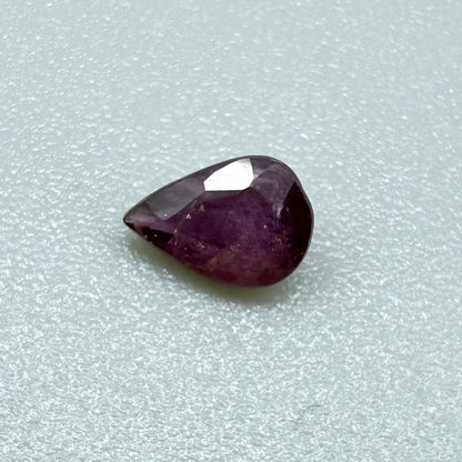 Pink-Purple Sapphire Pear 0.47 Ct