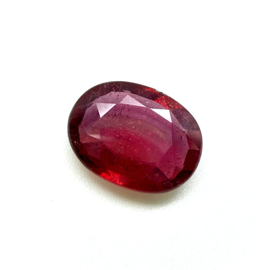 Purplish Red Ruby Oval 3.7 Ct