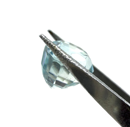 Blue Zircon Round 3.48 Ct