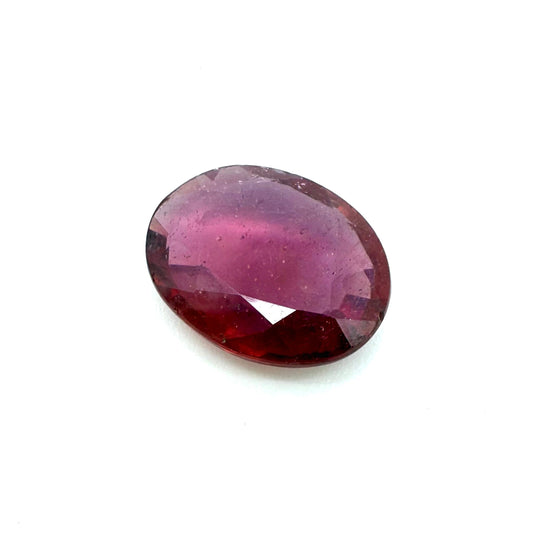 Purplish Red Ruby Oval 3 Ct