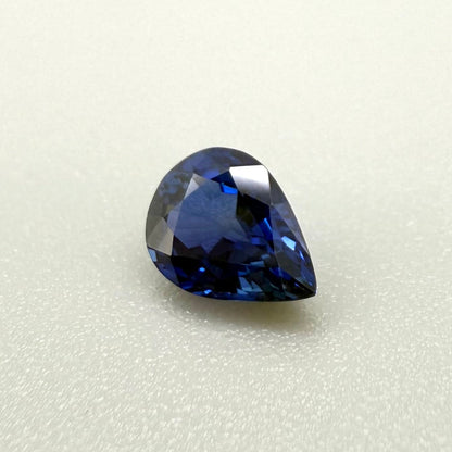 Vibrant Blue Sapphire Pear 1.13 Cts
