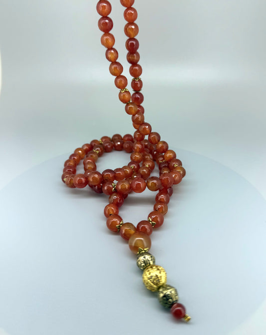 Mala ‘Carnelian’