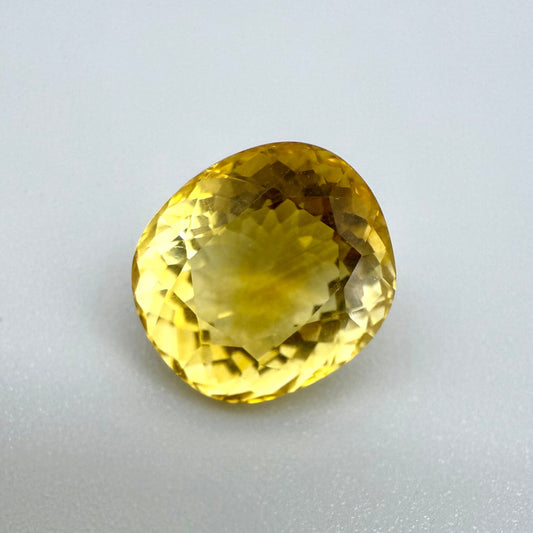 Yellow Citrine Oval 7.82 Ct