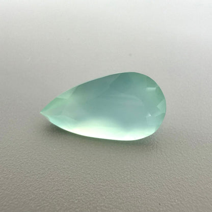 Turquoise Hues Chalcedony Pendeloque 3.98 Ct