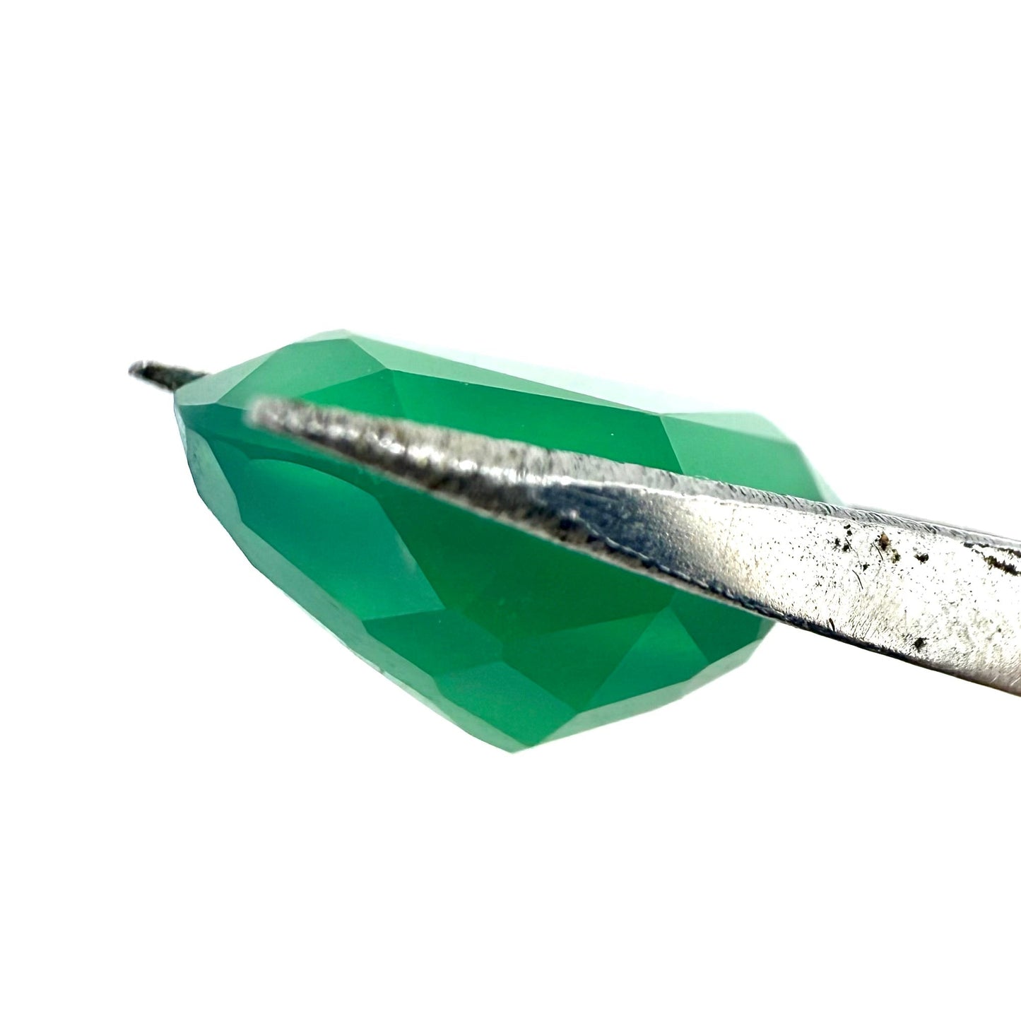 Vibrant Green Chalcedony Heart 6.47 Cts