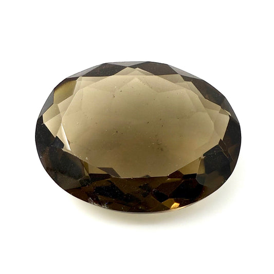 Big Smoky Quartz Oval 24.6 Ct