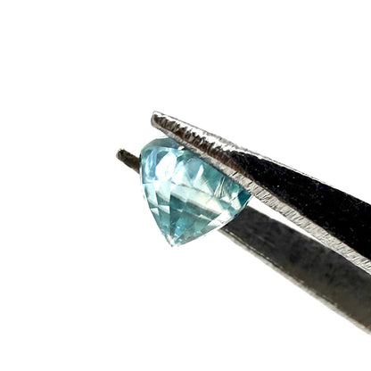 Blue Zircon Round 0.75 Ct