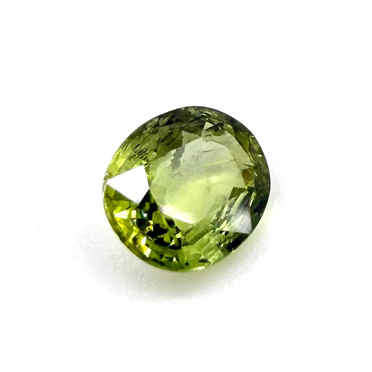 Green Sapphire Oval 0.75 Ct