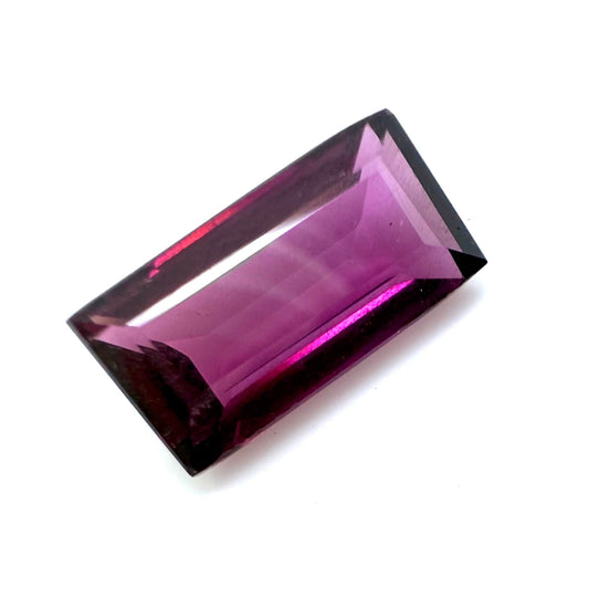 Vibrant Purple-Pink Rhodolite Baguette 3.85 Ct