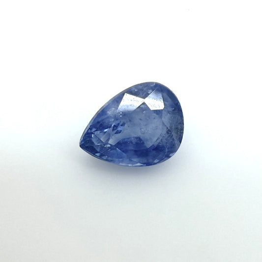Pale Blue Sapphire Pear 1.0 Ct