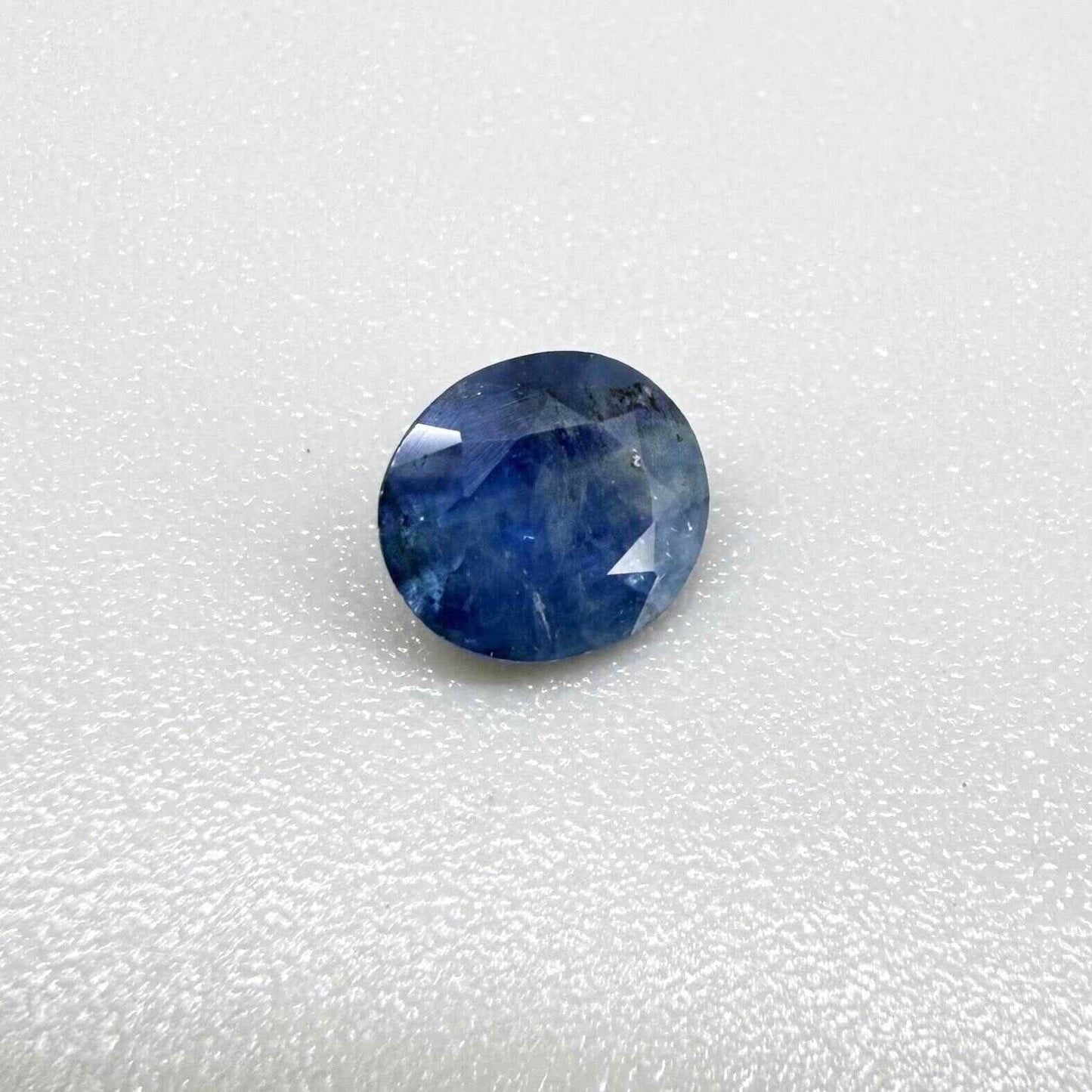 0.85 ct natural blue sapphire from Bangkaja, oval cut.