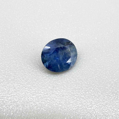 0.85 ct natural blue sapphire from Bangkaja, oval cut.
