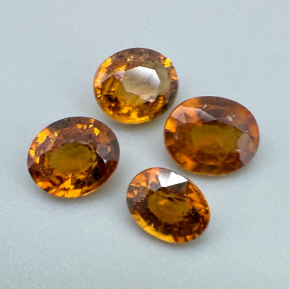 Hessonite Set Oval 1.4 Ct