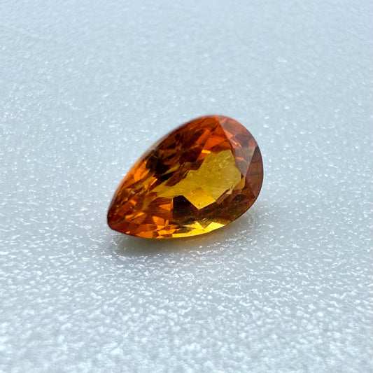 Fiery Orange Spessartine Pear 0.4 Ct