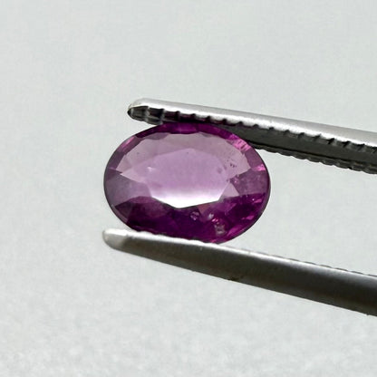 Purplish Red Rhodolite Oval 0.83 Ct