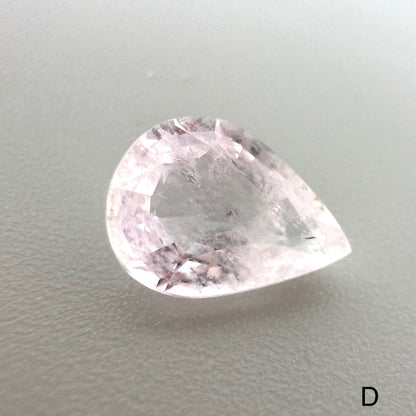 Pale Pink Morganite Lot Pear 7.29 Ct