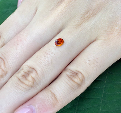 Fiery Orange Spessartine Oval 0.56 Ct